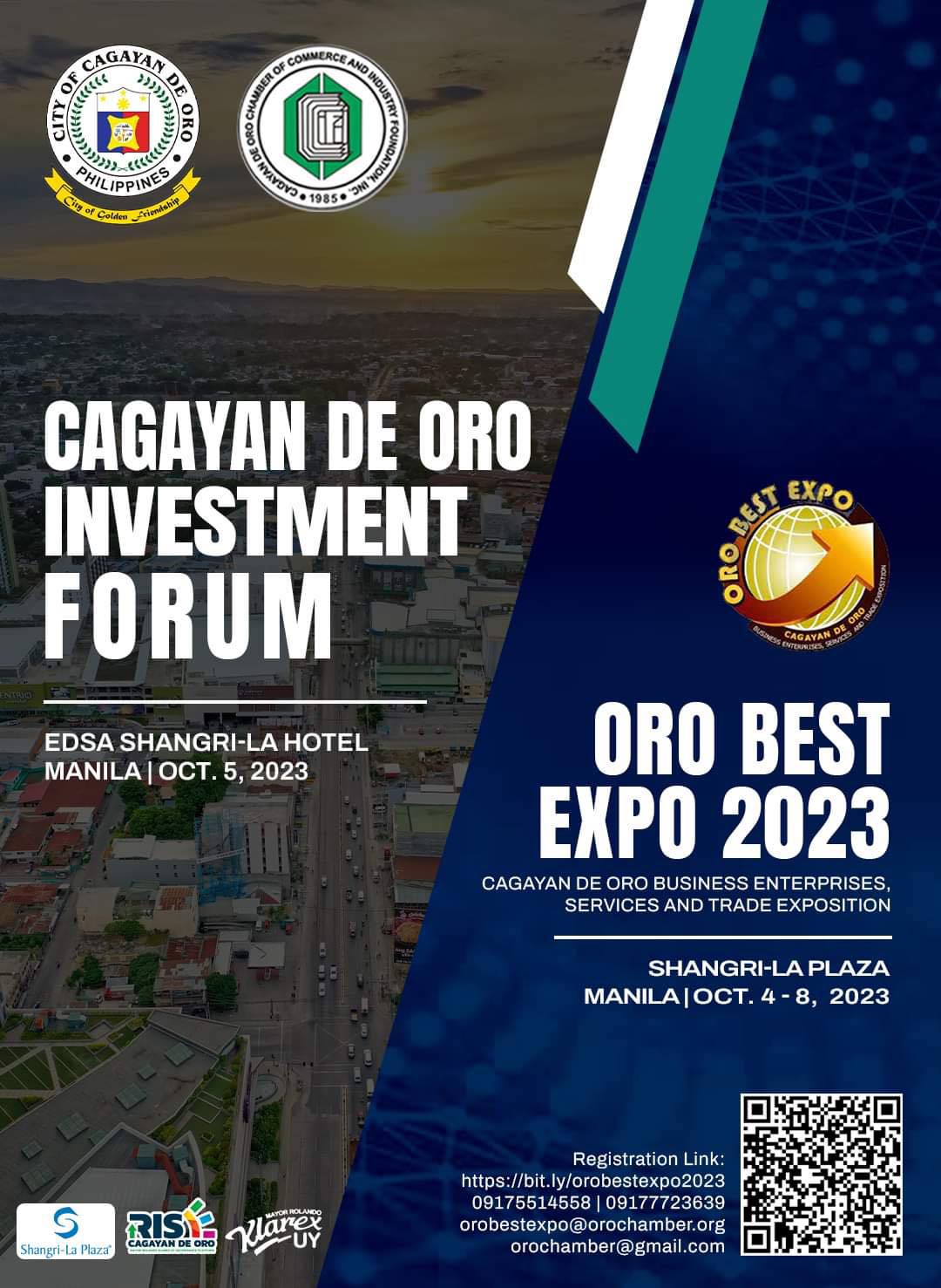 TWIN EVENT TO BOOST ORO’S POTENTIALS AS AN INVESTMENT HUB