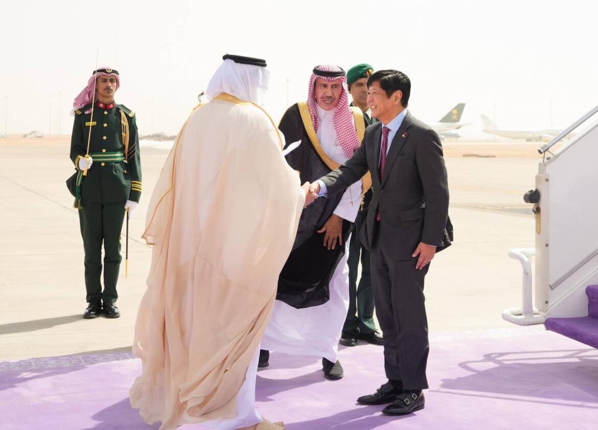 PBBM ARRIVES IN SAUDI ARABIA FOR ASEAN-GCC SUMMIT