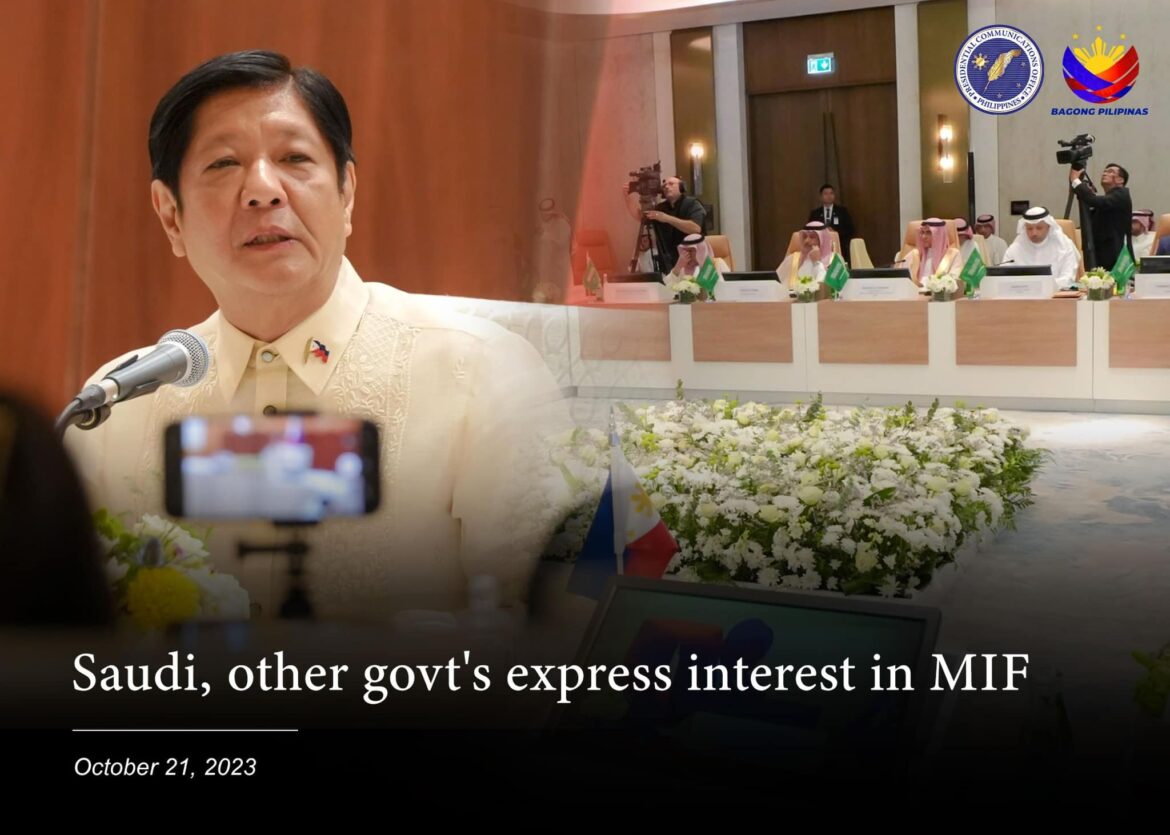 SAUDI, OTHER GOVT’S EXPRESS INTEREST IN MIF