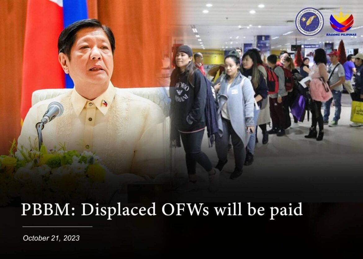 PBBM: DISPLACED OFWS WILL BE PAID