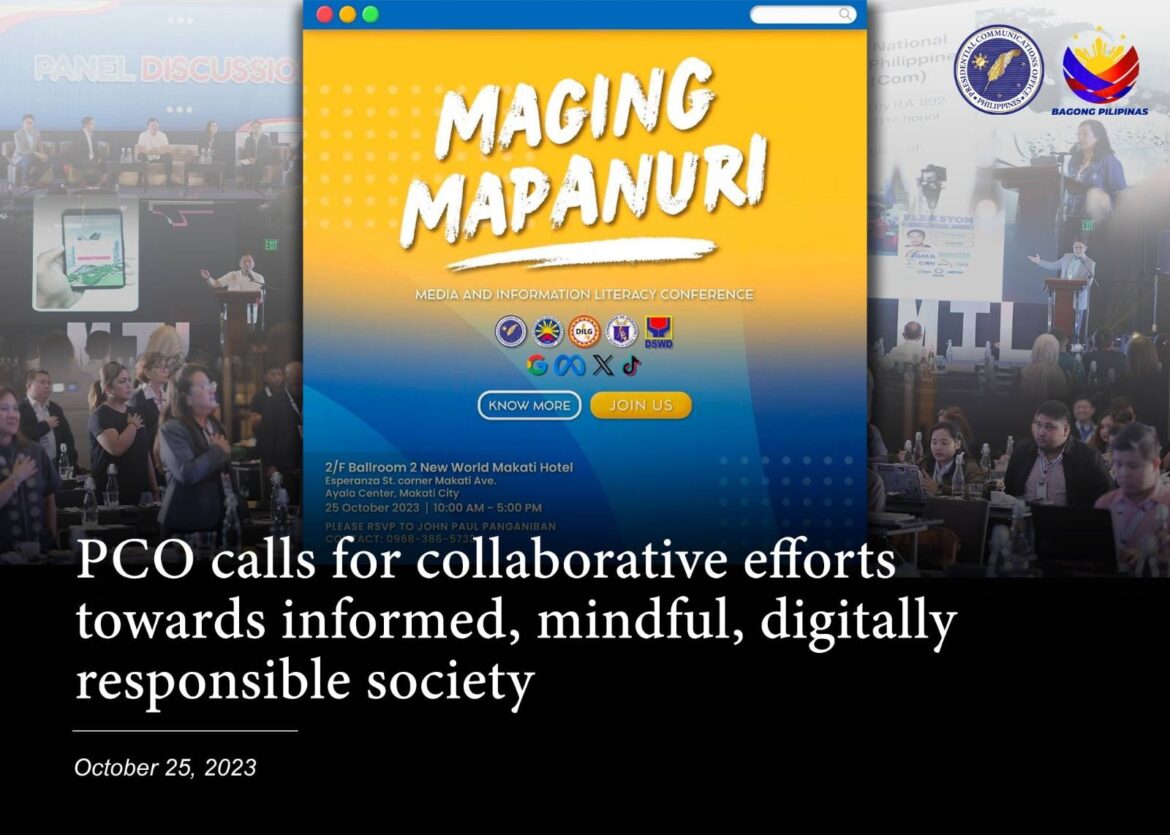 PCO CALLS FOR COLLABORATIVE EFFORTS TOWARDS INFORMED, MINDFUL, DIGITALLY RESPONSIBLE SOCIETY