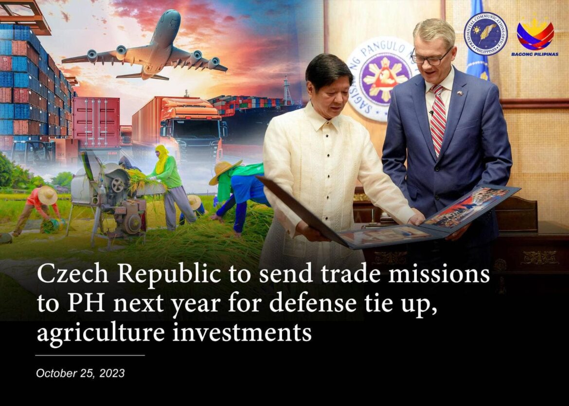 CZECH REPUBLIC TO SEND TRADE MISSIONS TO PH NEXT YEAR FOR DEFENSE TIE UP, AGRICULTURE INVESTMENTS